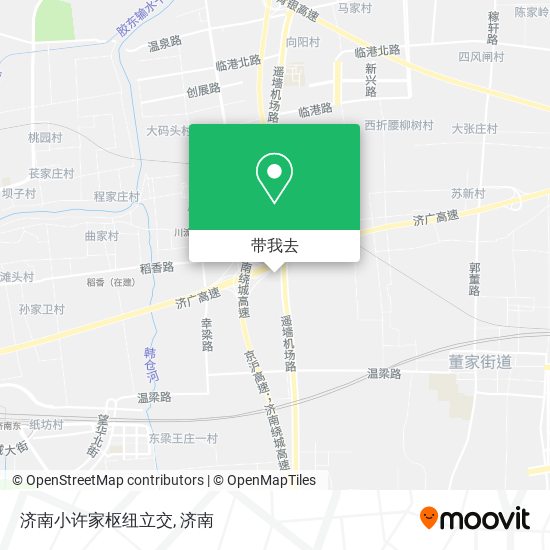 济南小许家枢纽立交地图