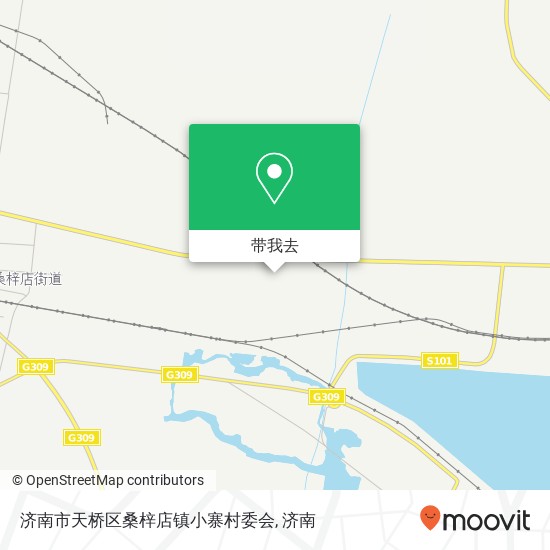 济南市天桥区桑梓店镇小寨村委会地图