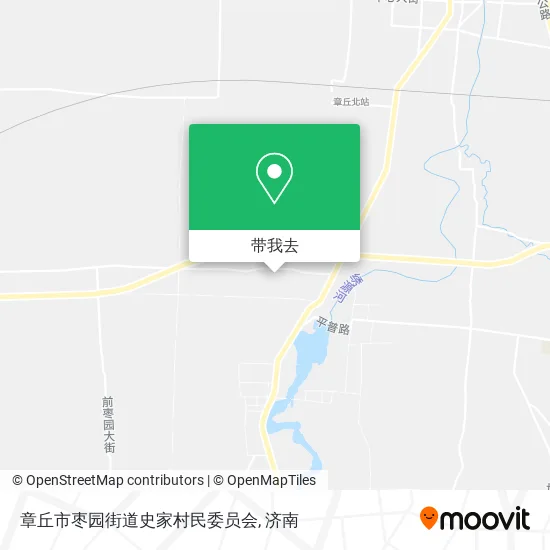 章丘市枣园街道史家村民委员会地图