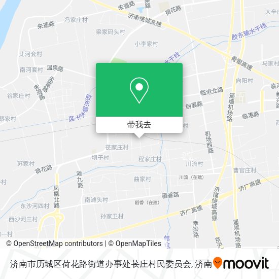 济南市历城区荷花路街道办事处苌庄村民委员会地图
