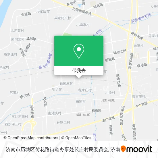 济南市历城区荷花路街道办事处苌庄村民委员会地图