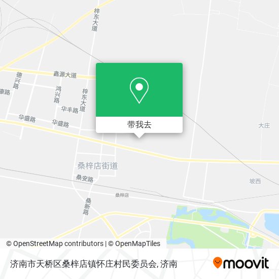 济南市天桥区桑梓店镇怀庄村民委员会地图