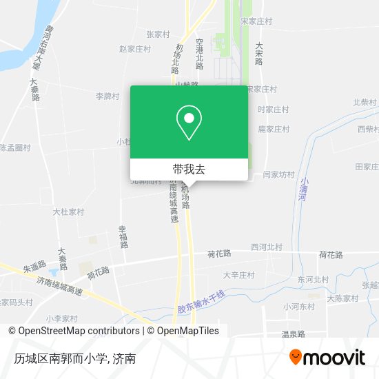 历城区南郭而小学地图