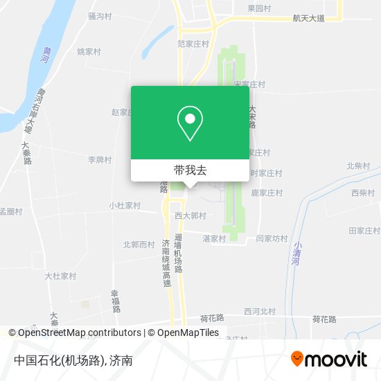 中国石化(机场路)地图