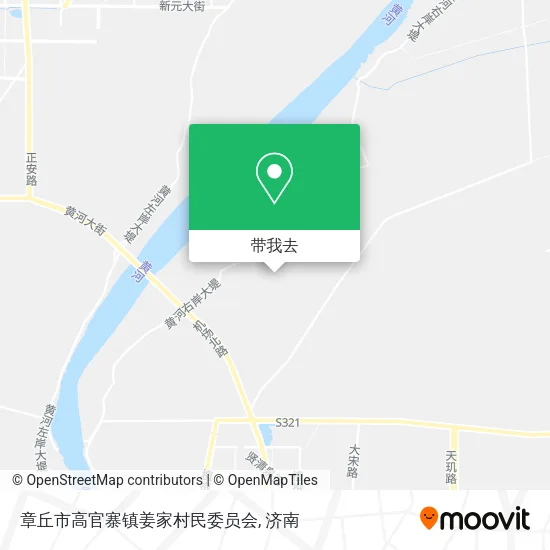 章丘市高官寨镇姜家村民委员会地图