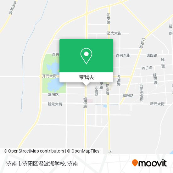 济南市济阳区澄波湖学校地图