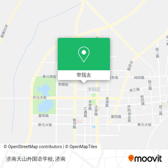 济南天山外国语学校地图