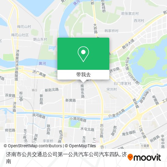 济南市公共交通总公司第一公共汽车公司汽车四队地图