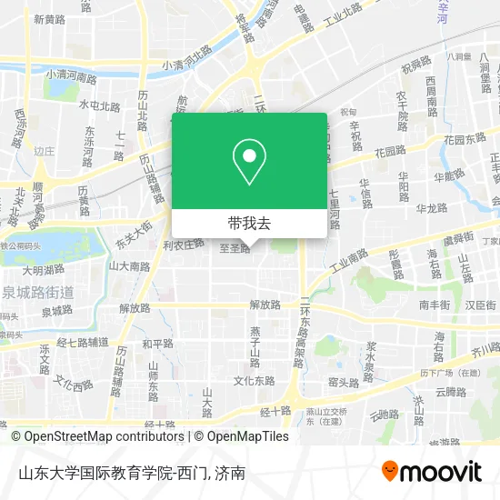 山东大学国际教育学院-西门地图