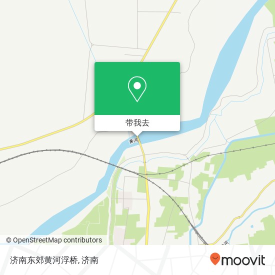济南东郊黄河浮桥地图