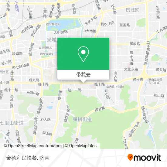 金德利民快餐地图