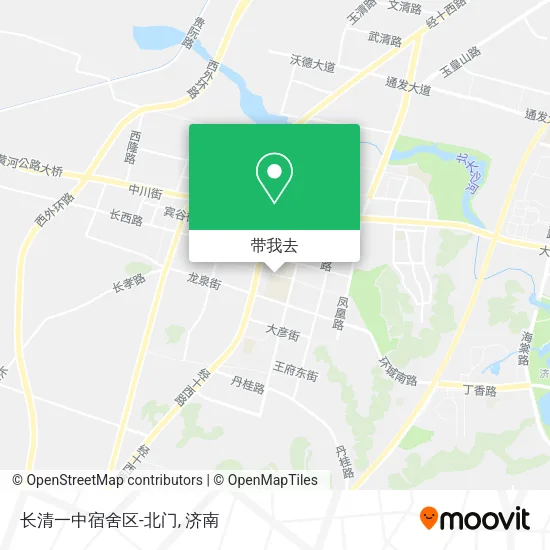 长清一中宿舍区-北门地图
