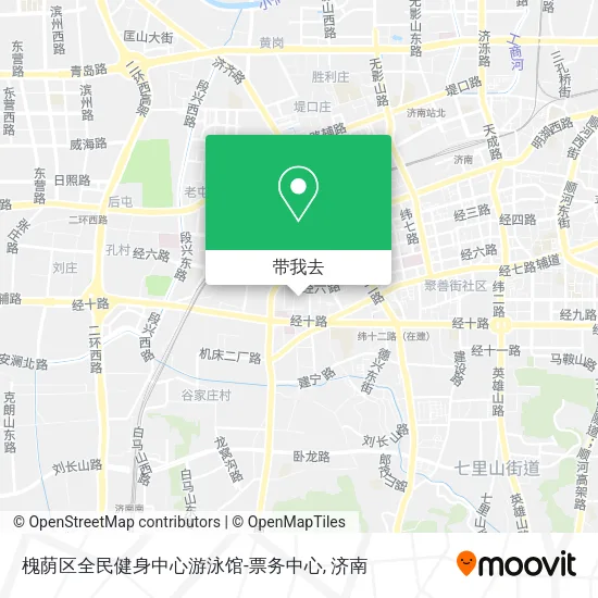 槐荫区全民健身中心游泳馆-票务中心地图