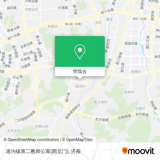 港沟镇第二教师公寓(西北门)地图