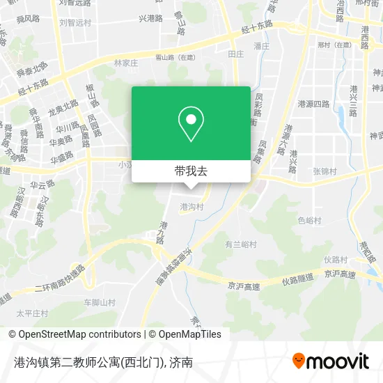 港沟镇第二教师公寓(西北门)地图