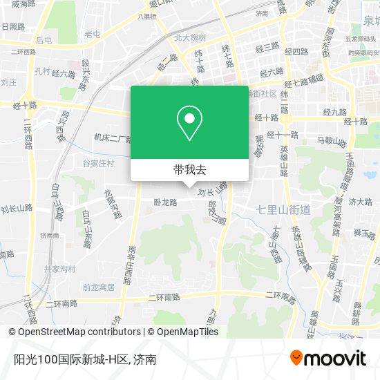 阳光100国际新城-H区地图