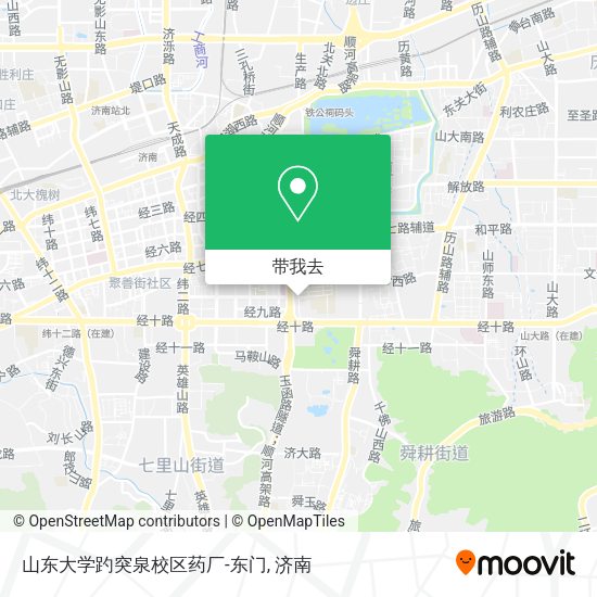 山东大学趵突泉校区药厂-东门地图