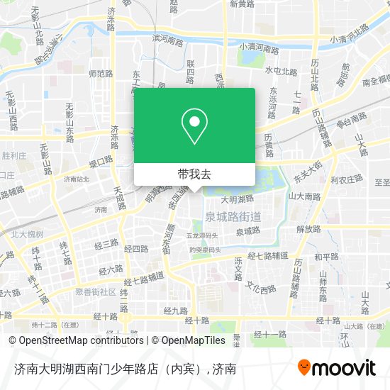 济南大明湖西南门少年路店（内宾）地图