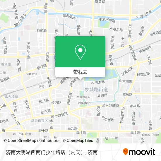 济南大明湖西南门少年路店（内宾）地图