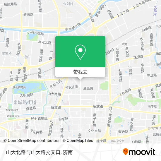 山大北路与山大路交叉口地图