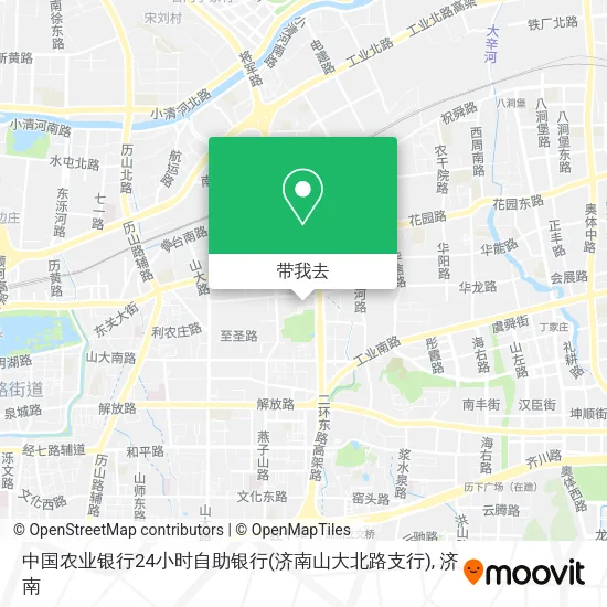 中国农业银行24小时自助银行(济南山大北路支行)地图