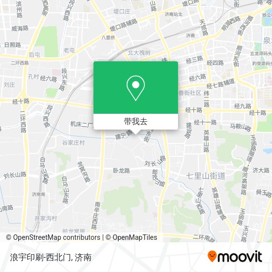 浪宇印刷-西北门地图