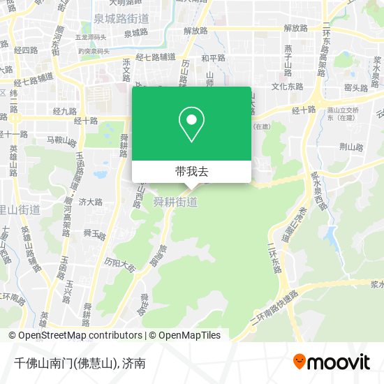千佛山南门(佛慧山)地图