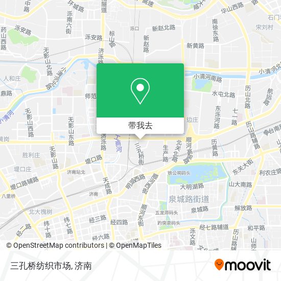 三孔桥纺织市场地图
