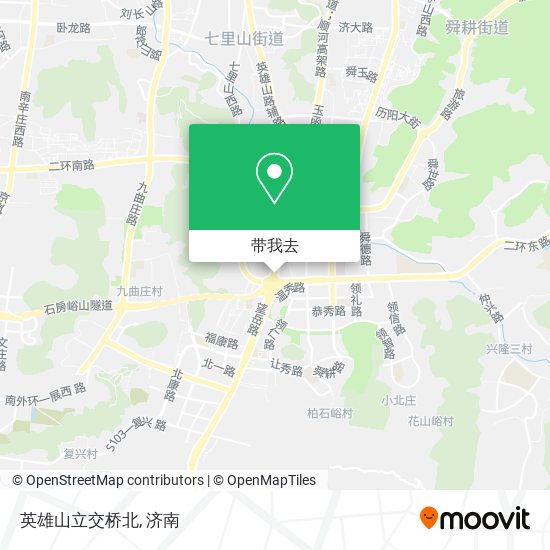 英雄山立交桥北地图