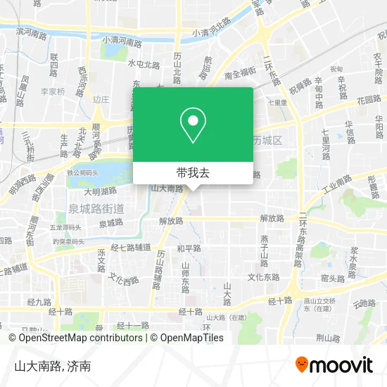 山大南路地图