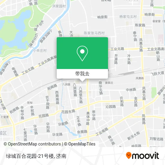 绿城百合花园-21号楼地图