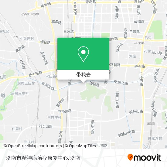 济南市精神病治疗康复中心地图