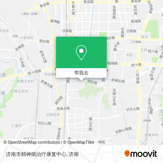 济南市精神病治疗康复中心地图