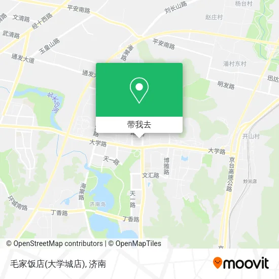 毛家饭店(大学城店)地图