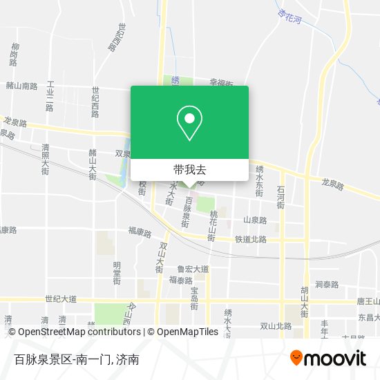 百脉泉景区-南一门地图