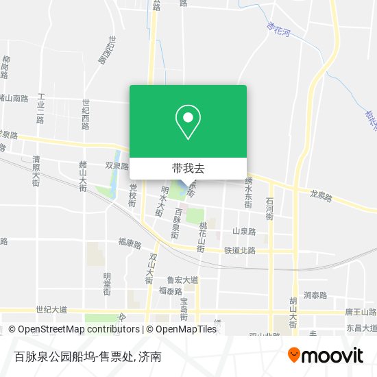 百脉泉公园船坞-售票处地图
