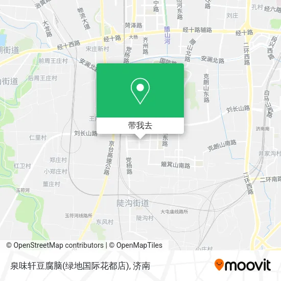 泉味轩豆腐脑(绿地国际花都店)地图