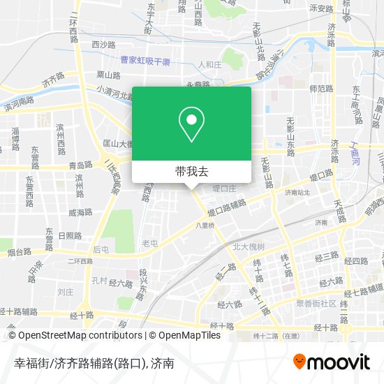 幸福街/济齐路辅路(路口)地图