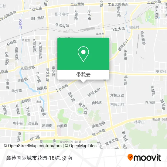 鑫苑国际城市花园-18栋地图