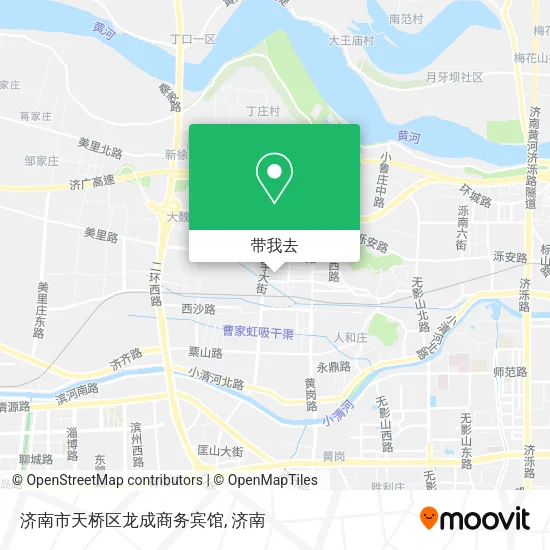 济南市天桥区龙成商务宾馆地图