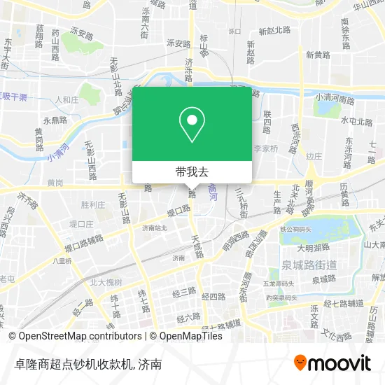 卓隆商超点钞机收款机地图