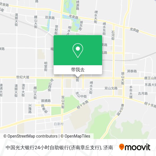 中国光大银行24小时自助银行(济南章丘支行)地图