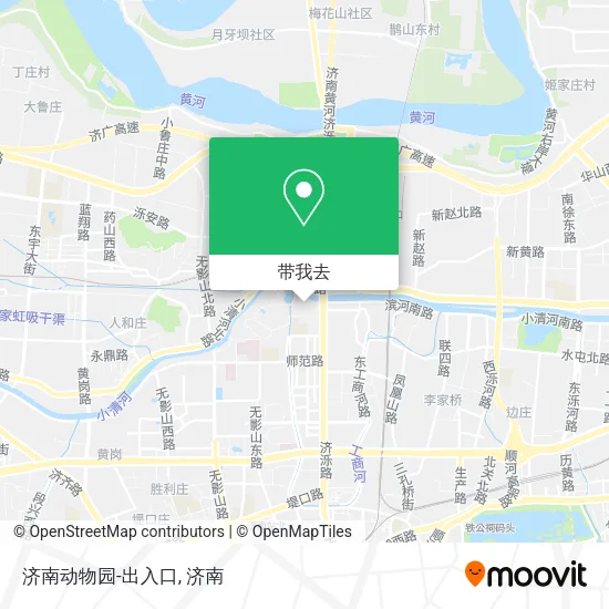 济南动物园-出入口地图