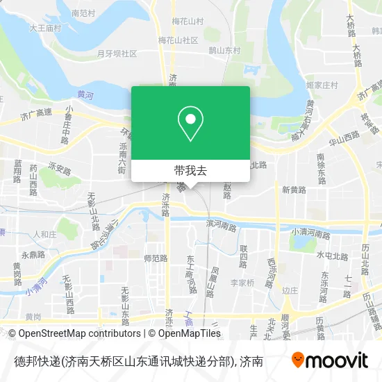 德邦快递(济南天桥区山东通讯城快递分部)地图