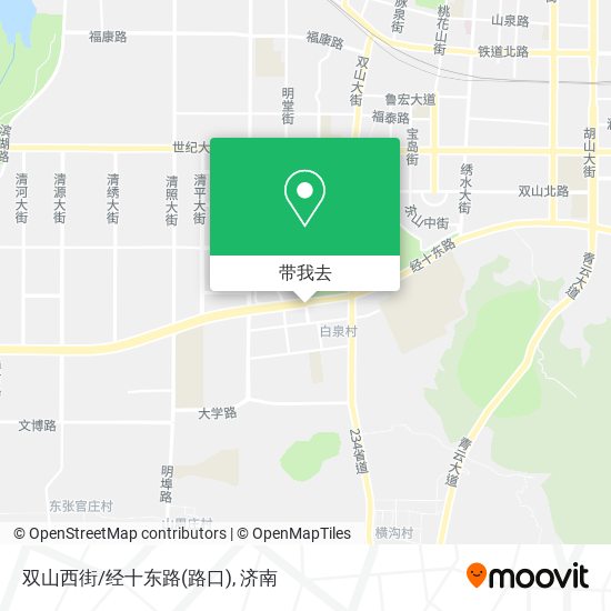 双山西街/经十东路(路口)地图