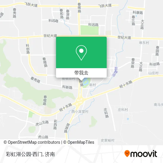 彩虹湖公园-西门地图