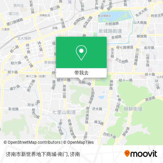 济南市新世界地下商城-南门地图