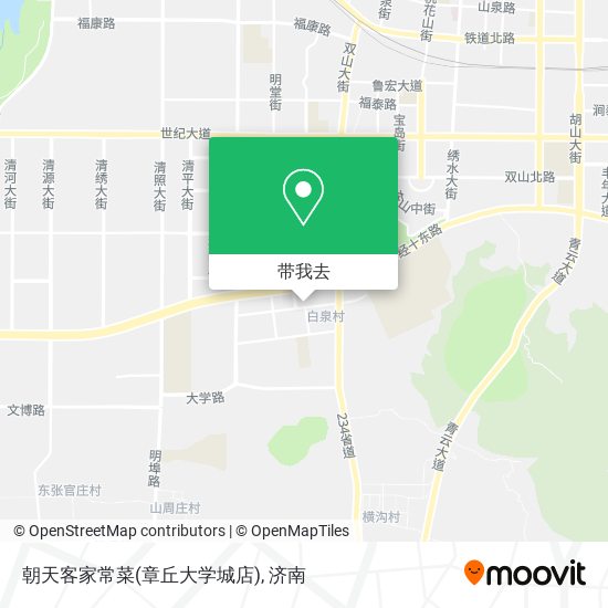 朝天客家常菜(章丘大学城店)地图