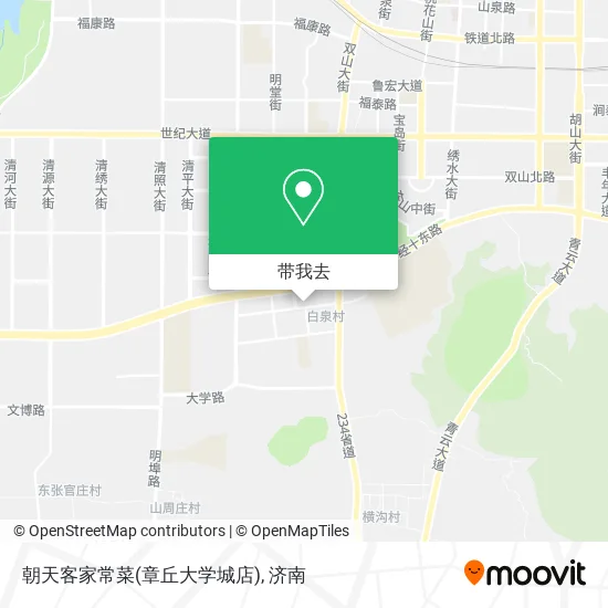 朝天客家常菜(章丘大学城店)地图