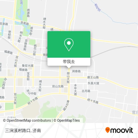 三涧溪村路口地图